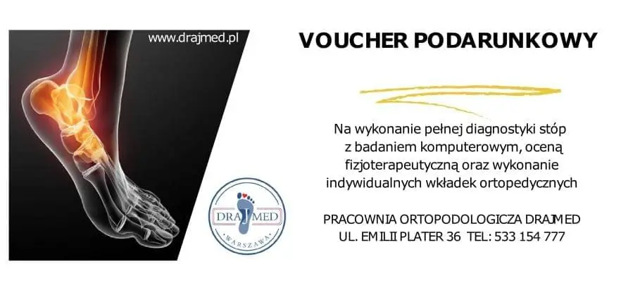 Voucher na wkładki ortopedyczne